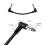 Gitarrpatchkabel för gitarreffektpedaler, svarta 6-pack 15 cm 6