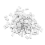 100x Aluminum Crimping Loop Sleeve for 3mm Diameter Wire Rope Cable 3
