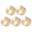 5Pc Solid Brass Refill Cap 1 LB Propane Bottle Tank for Outdoor Stove 3