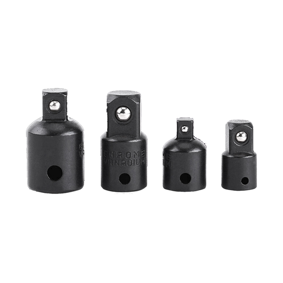 4Pcs Drive Socket Adapter Converter Tool Black 4853949970622