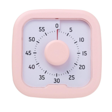 Visueller Timer 60-Minuten-Stoppuhr Wecker Countdown-Timer Rosa