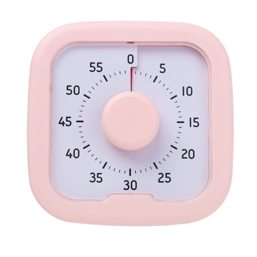Visueller Timer 60-Minuten-Stoppuhr Wecker Countdown-Timer Rosa