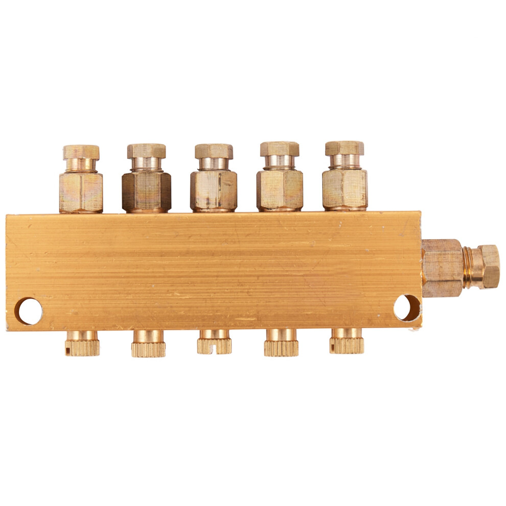 Lubricating Oil Distributor Air Pressure Regulating 1 Inlet 5 Outlet-image-OPC-PGHZBR6-NEW