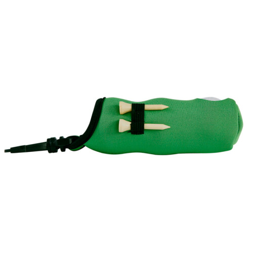 Bolsa de Transporte de Bolas de Golfe com Fecho - Capacidade para 3 Bolas e Tees - Verde 1