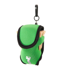 Golfbal Draagtas met Sluiting, voor 2 Ballen & Tees, Broekbevestiging, Groen