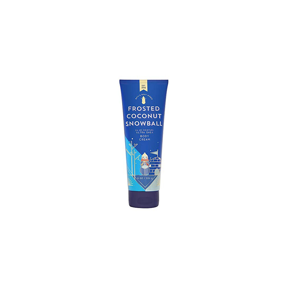 Bath & Body Works Frosted Coconut Snowball Ultra Shea Body Cream, 8 Ou