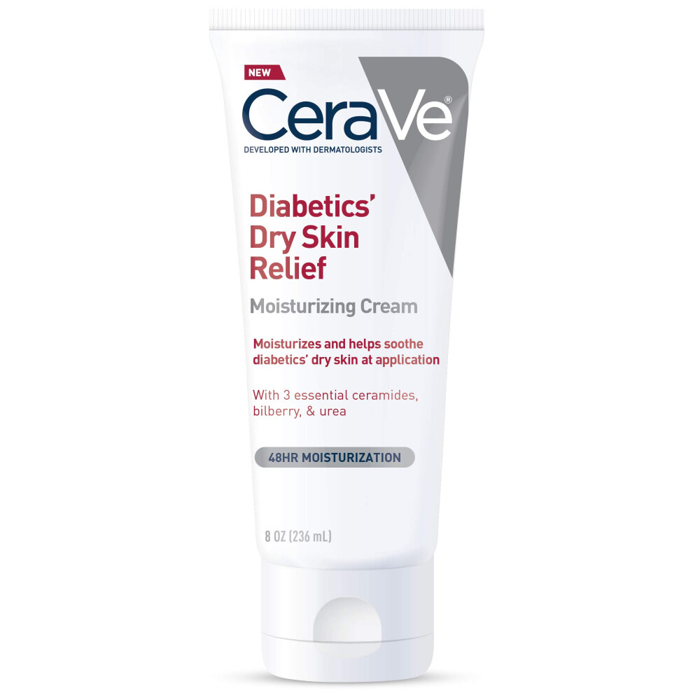 CeraVe Moisturizing Cream for Diabetics' Dry Skin | Urea Cream with Bi