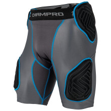 CHAMPRO mens 5-Pad Football Bull Rush 5 Pad Girdle Black Medium US