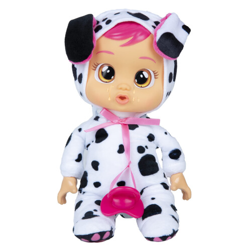 Cry Babies Tiny Cuddles Dotty - 23 cm Puppe, weint echte Tränen, schwarz-weiß (Multicolor) 1