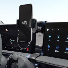 Support de t?l?phone FICS pour KIA EV6, support personnalisable, couleur noire, accessoire id?al pour votre smartphone.