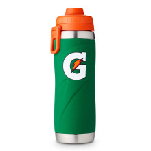 Gatorade Edelstahl Sportflasche, 26oz, doppelwandige Isolierung, grün, ideal für Sport und Fitness, 1 Stück