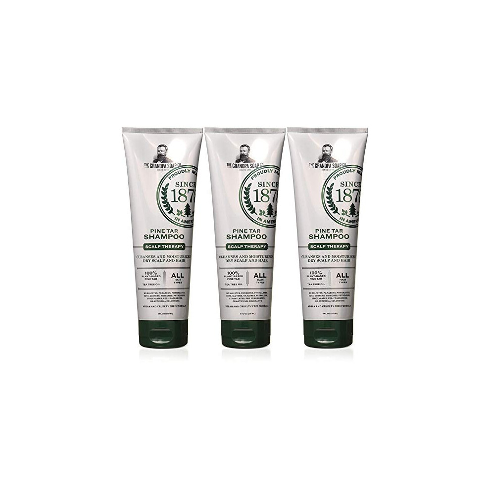 Grandpa's Pine Tar Shampoo, 8 Ounce - 3 pack