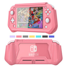 iNOTOGG Compatible with Nintendo Switch Lite Screen Protector Case Cover with Hand Grip Detachable Protective Case with Shockproof and Anti-Scratch D