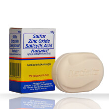 KATIALIS SAVON Sulfur Zinc Oxide Salicylic Acid Antifongique 90 grammes