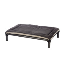 Kuranda Pillow Pad Large Elevated Chew-Proof Dog Bed Smoke 40in x 25in Patent US5992348A 91-o4-SO-CR