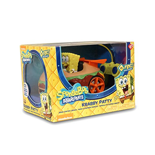 SpongeBob SquarePants NKOK Remote Control Krabby Patty with Spongebob Vehicle, Full Function 1