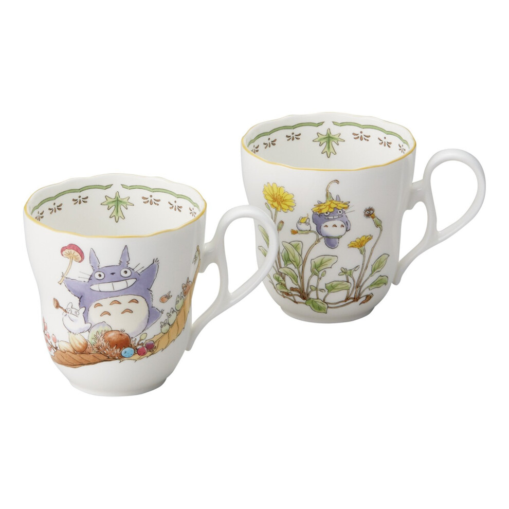 Mug en duo Noritake X Studio Ghibli - Totoro, collection exclusive, design unique, id?al pour les fans et les collectionneurs.