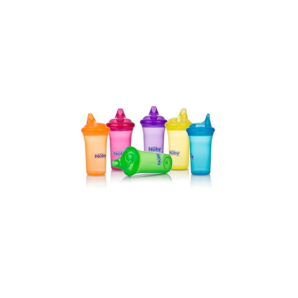 Nuby No-Spill Cup with Dual-Flo Valve, Sippy Cup for Baby and Toddler,
