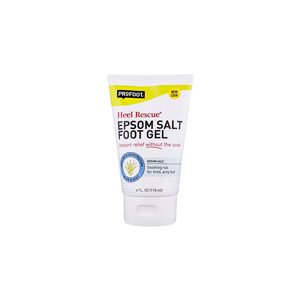 PROFOOT Epsom Salt Foot Gel, 4 Ounce, Soothing Relief for Painful, Tir