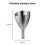 Rabbit Wine Aerator Shower Funnel with Sediment Strainer, Stainless St 2