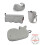 Skip Hop Skip Hop Moby Baby Bath Essential -setti, harmaa 4