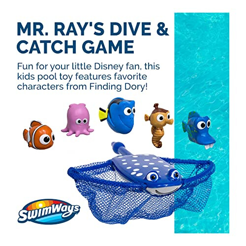 SwimWays Disney Finding Dory Παιχνίδι Κατάδυσης Mr. Ray, Μαθήματα για Παιδιά 5+ 1
