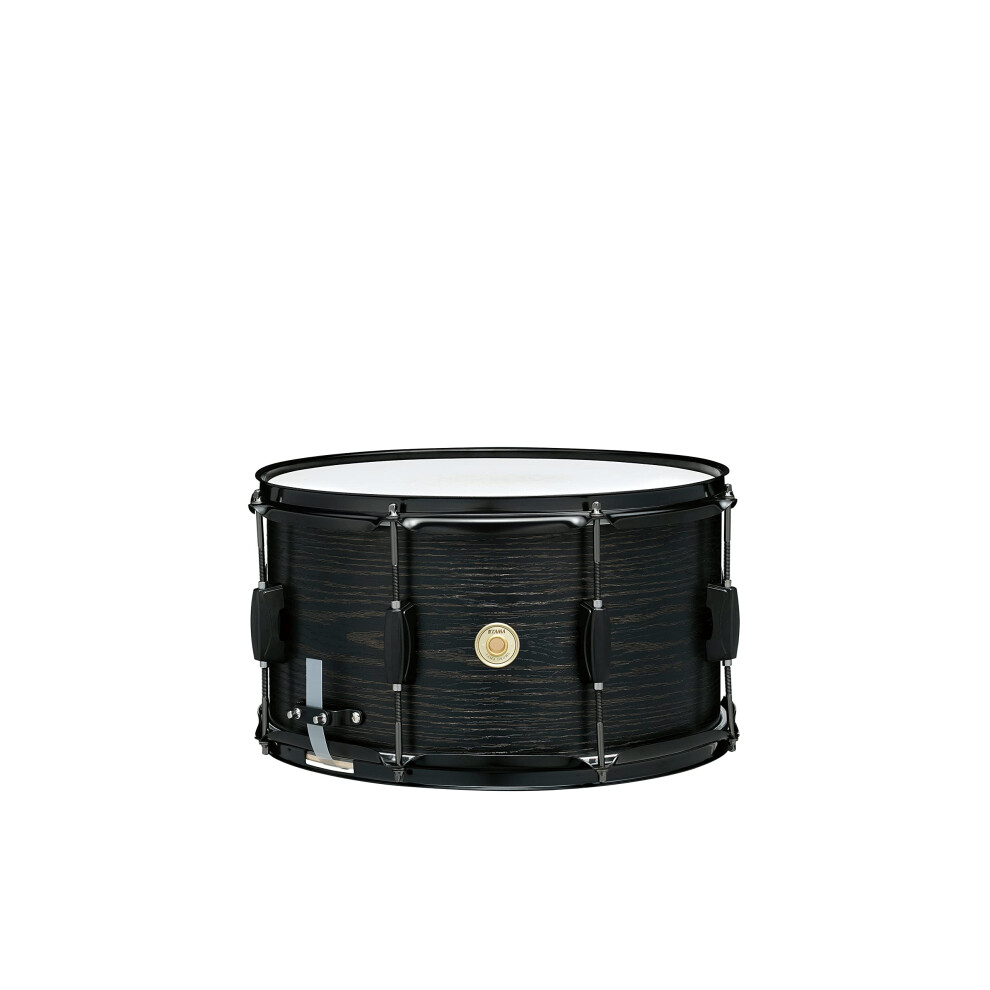 Tambour caisse claire Tama Woodworks - 8 x 14 pouces - Finition en Ch?ne Noir - Id?al pour musiciens professionnels et amateurs.