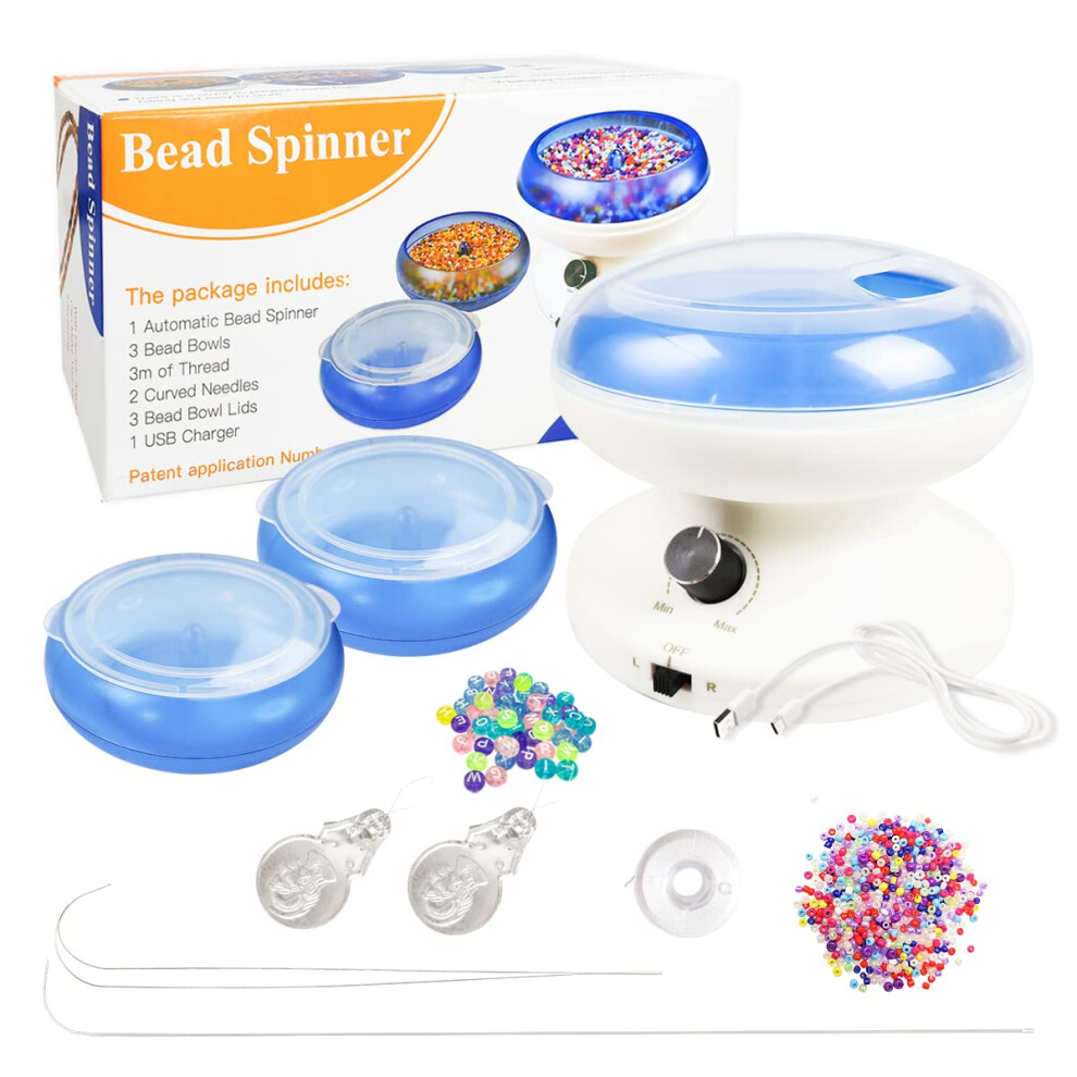 The Hobbyworker(Patented Product)Electric Bead Spinner Adjustable Spee