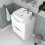 NES Home Nes Home 600mm White Drawers Vanity, Worktop & Square Shape Rounded Corner Basin 3