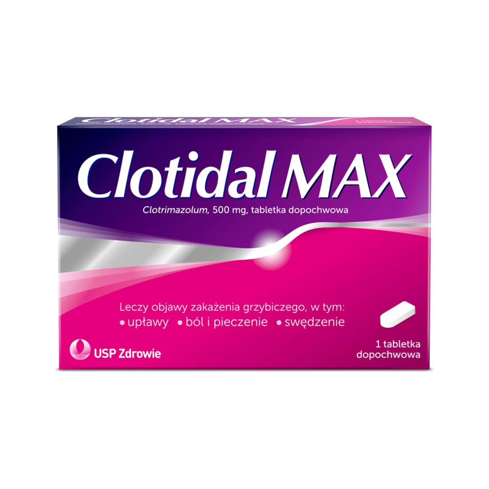 Us Pharmacia Clotidal Max 500 Mg 1X Vaginal Tablet Gynoxin Uno Infections