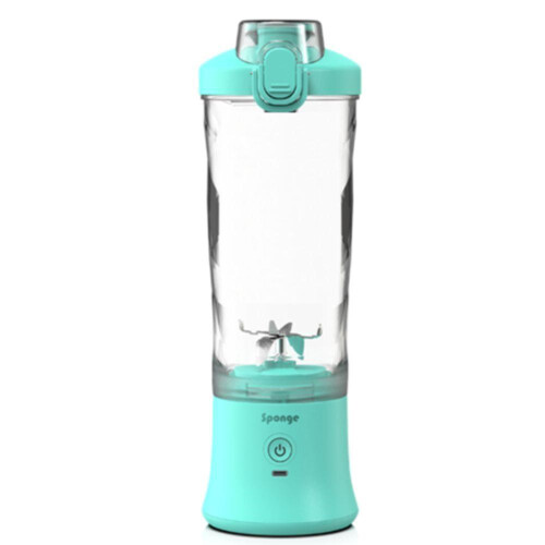 Kabelloser Mixer - SPONGE - 0,6L - Türkis - Eiscrusher - Ergonomisch IPX7