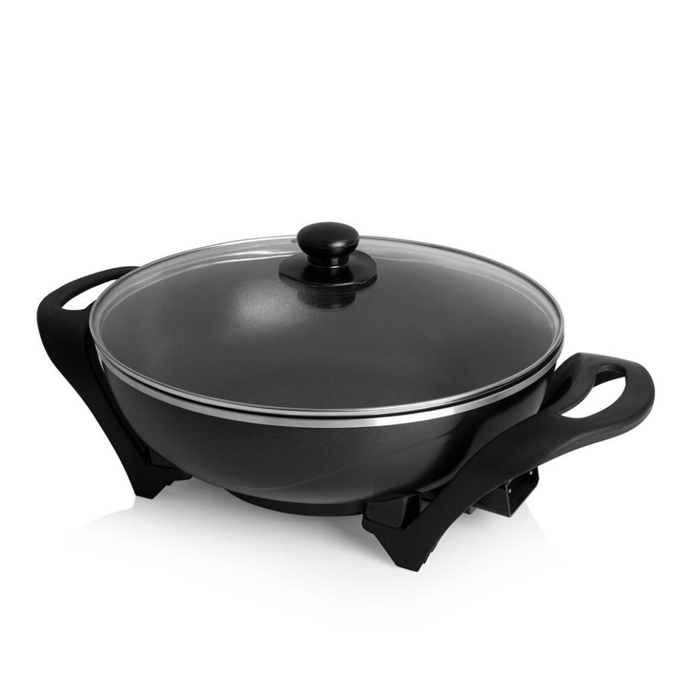 Tristar Schwarz - Elektro-Wok Pz-9130 33Cm 4,5L 1500W Asia Wok Glasdeckel Elektropfanne - Image 6