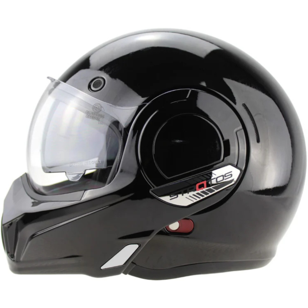 (Xs) Viper F242 Flip Up Motorcycle Helmet - Black 5055966350046