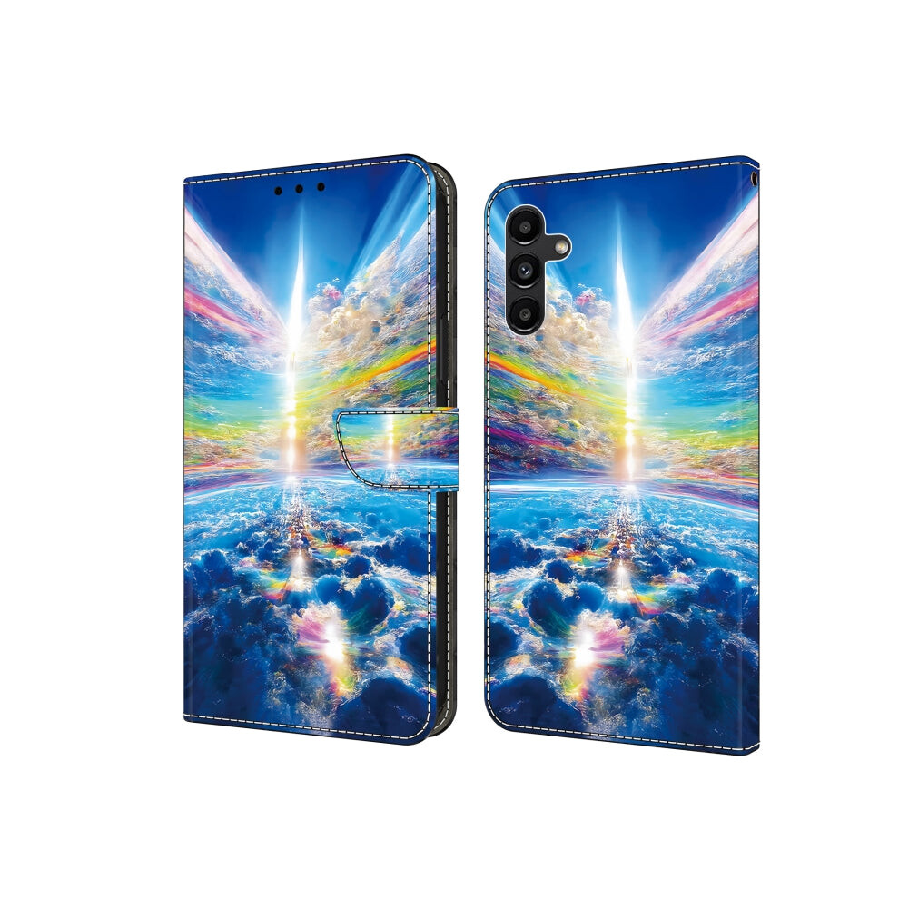 Photos - Case  Crystal Painted Leather Phone , For Samsung Galaxy S24+ 5G, For Samsung Galax(Colorful Sky, For Samsung Galaxy S24+ 5G)