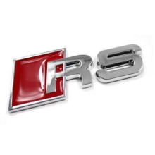RS Rear Chrome Badge Emblem Lettering Sticker for Audi RS3 RS4 RS5 RS6 RS7 TT