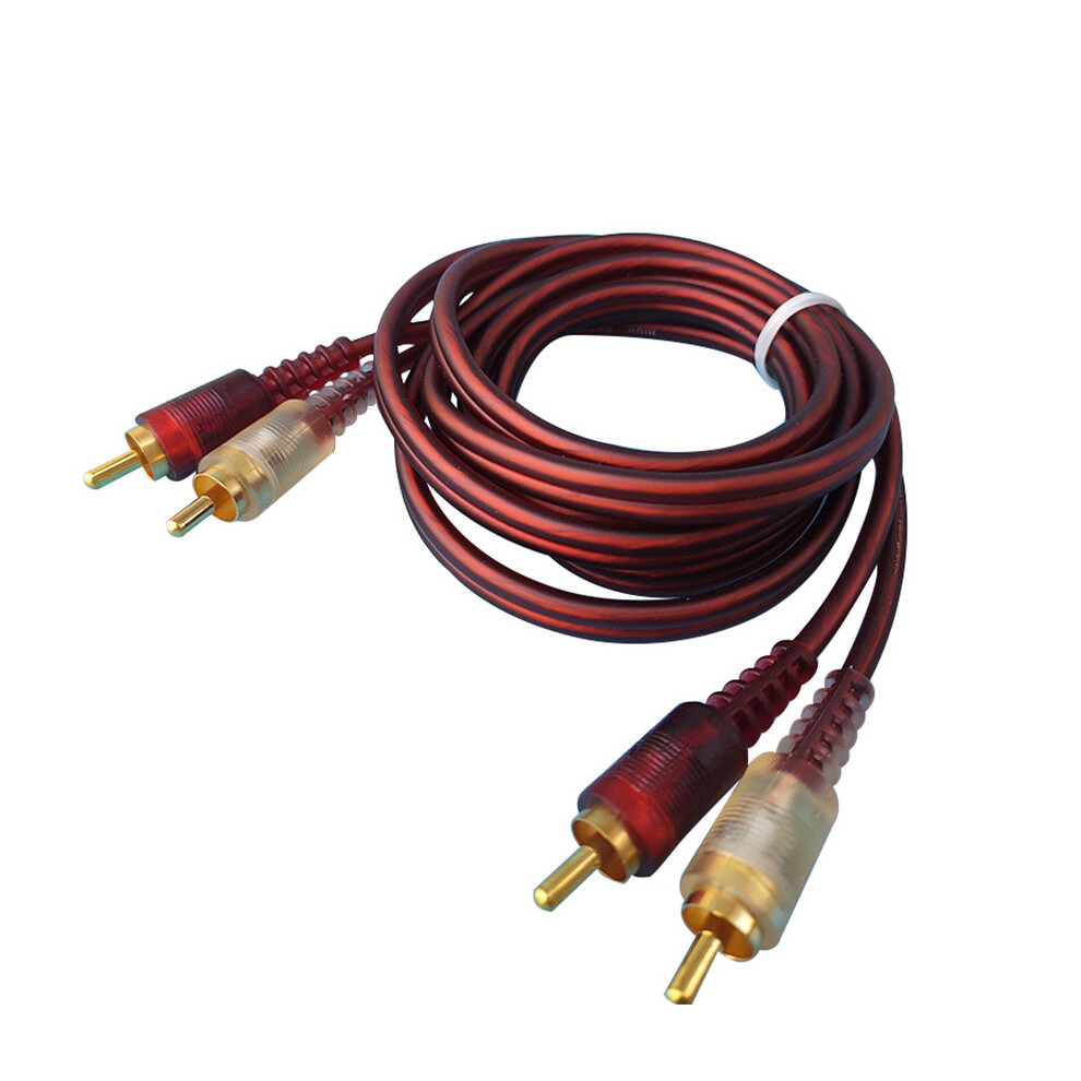 Audio Cable 2 To 2 2Rca Pure Copper Tv Subwoofer Sound Mixer Amplifier Connection Signal Cable 688249410967