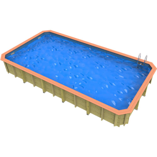 Plastica Chelsea Wooden Pool Package with Argonaut/Endurance Filtration With Patterned liner 1