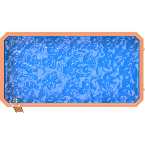 Plastica Chelsea Wooden Pool Package with Argonaut/Endurance Filtration With Patterned liner 2