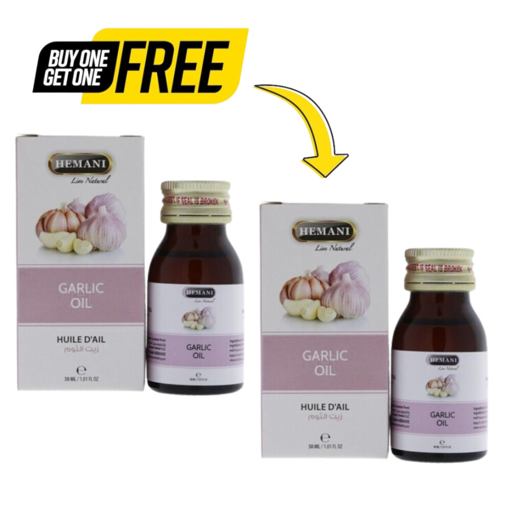 (PACK OF 2) Hemani Garlic Oil 30ml - Essential Oil & Multipurpose Oil