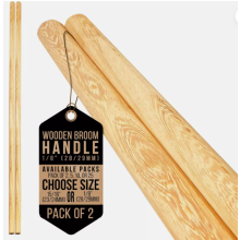 Long Wooden Broom Handle Mop Snow Shovel 4Ft 120cm Outdoor Replacement