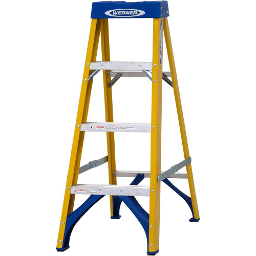 Werner Fibreglass Stepladder 4 Tread