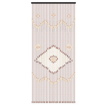 31 chocolate-coloured wooden beaded door curtains  208*90cm