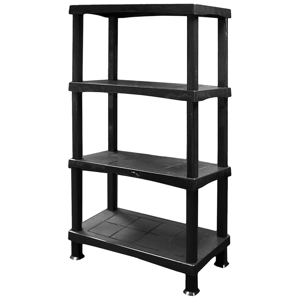 4 Tier Plastic Shelving Units Great For Storage Home & Garage 5061091558493