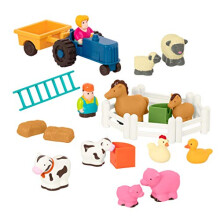 Battat - ??a f?? a? Play Set - 25 Farm Toys For Toddlers - Animals