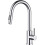 FORIOUS Kitchen Tap, Kitchen Sink Taps Mixer with Pull Down Spray, High Arc pout Swivels 360 Single Handle, Polished Chrome 1