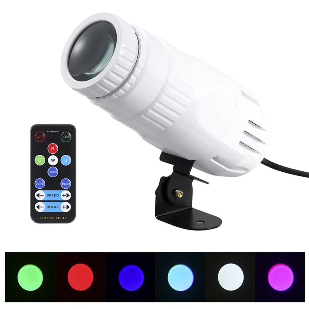 (UK Plug) Mini Rgbw Led Beam Spot Lights Pinspot Light With Remote Spotlight Stage Effect Lighting For Dj