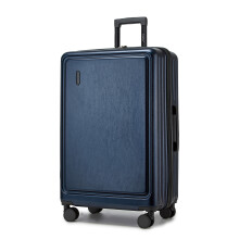 (Navy, 28 inch) ABS+PC Hardshell Luggage Set With Tsa Lock 4-Piece Set 12/20/24/28 And Vanity Case