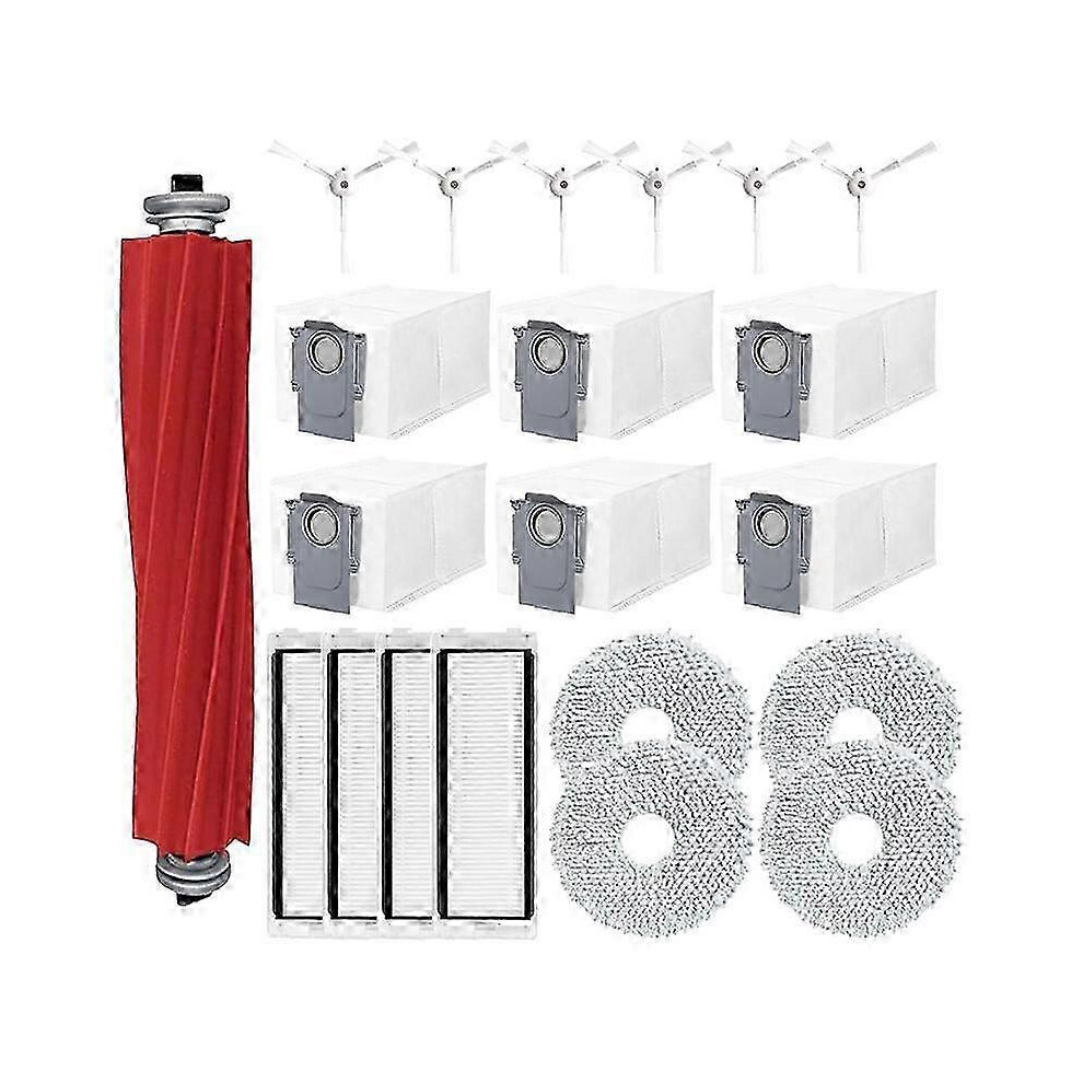 (As show, One size) Replacement for Q for P10 Robot Vacuum Cleaner Main Side Brush Mop Cloth Dust Bags Hepa Filters-image-OPC-PGJ2MSB-NEW