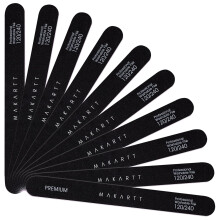 Makartt Nail File 120 240 Grit Emery Boards for Nails 10pcs Nail Files Professional Washable Doubled Sides Nail File Kit for Manicure Pedicure Natural