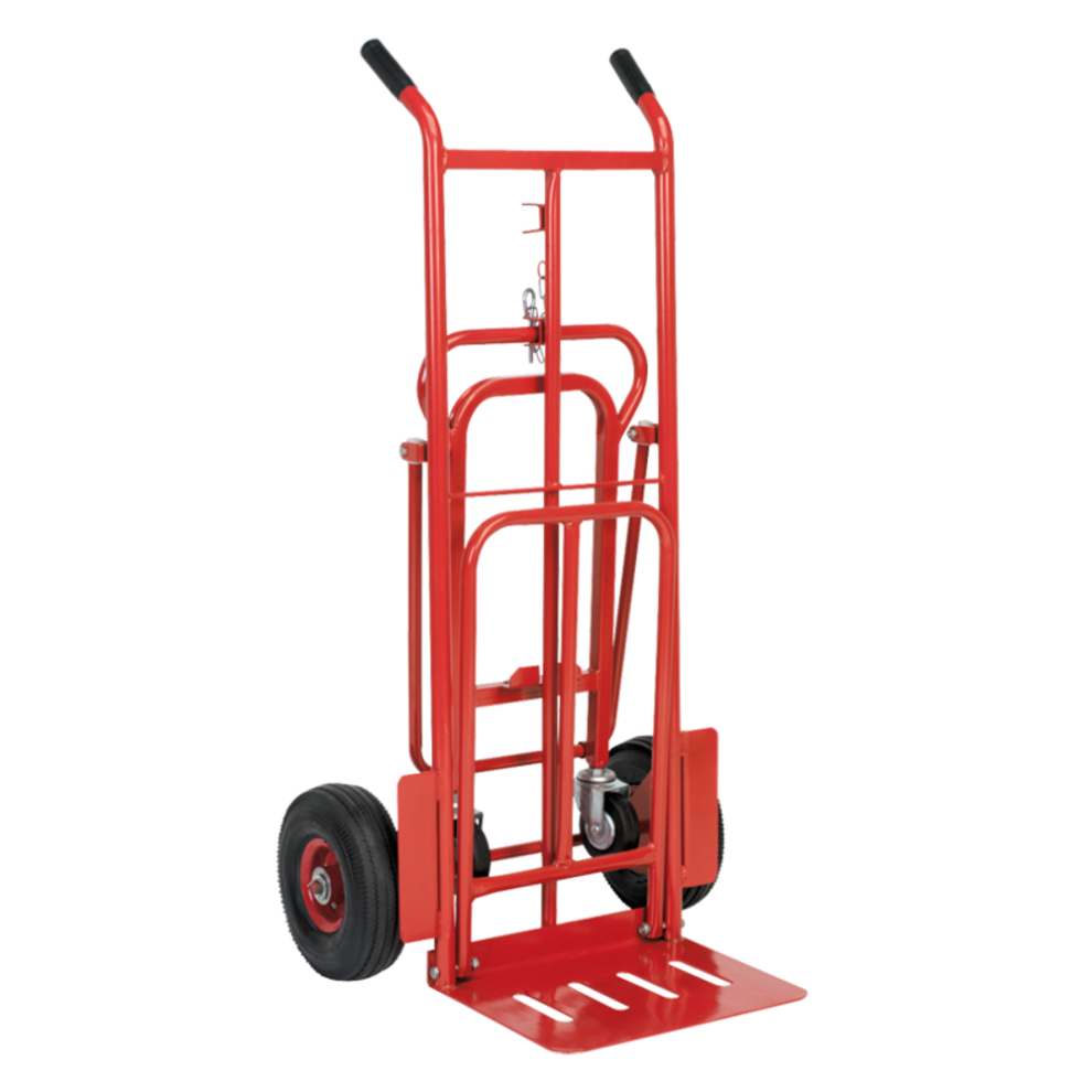3-In-1 Sack Truck With Pneumatic Wheels, 250Kg Heavy Duty Trolley 5060139810685